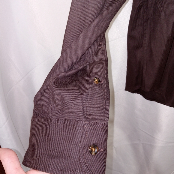 NWT J.Crew Cotton-cashmere Blend Shirt CC100 Dark Chocolate Size XL - Picture 3 of 12